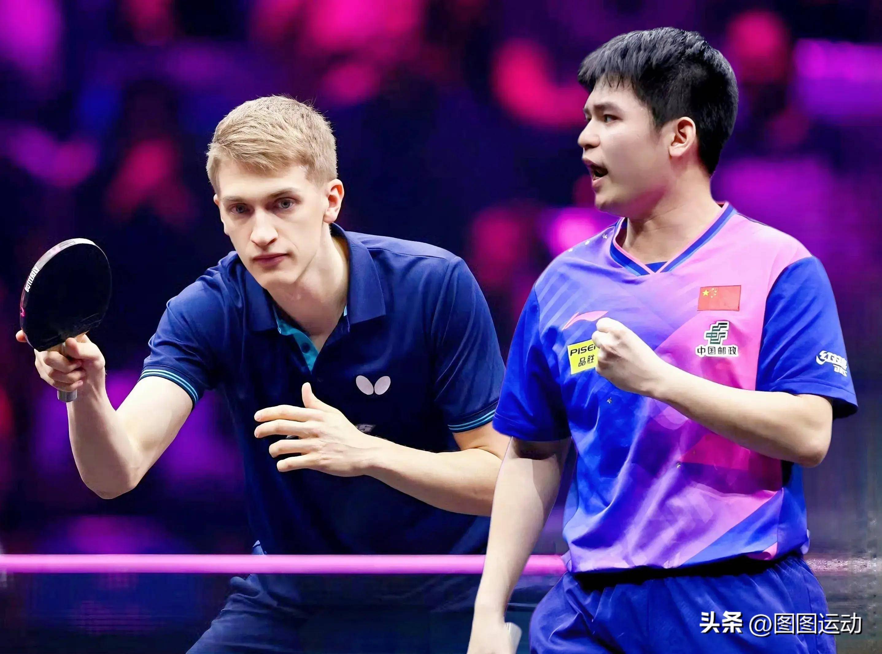 瑞典选手在乒乓球赛场上实现逆袭